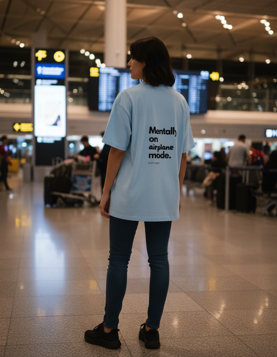 T-shirt oversize - Airplane mode